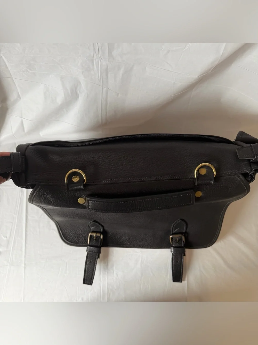Vintage Village Tannery By Sevestet - Handcrafted Leather Bag (HEAVY) - Black